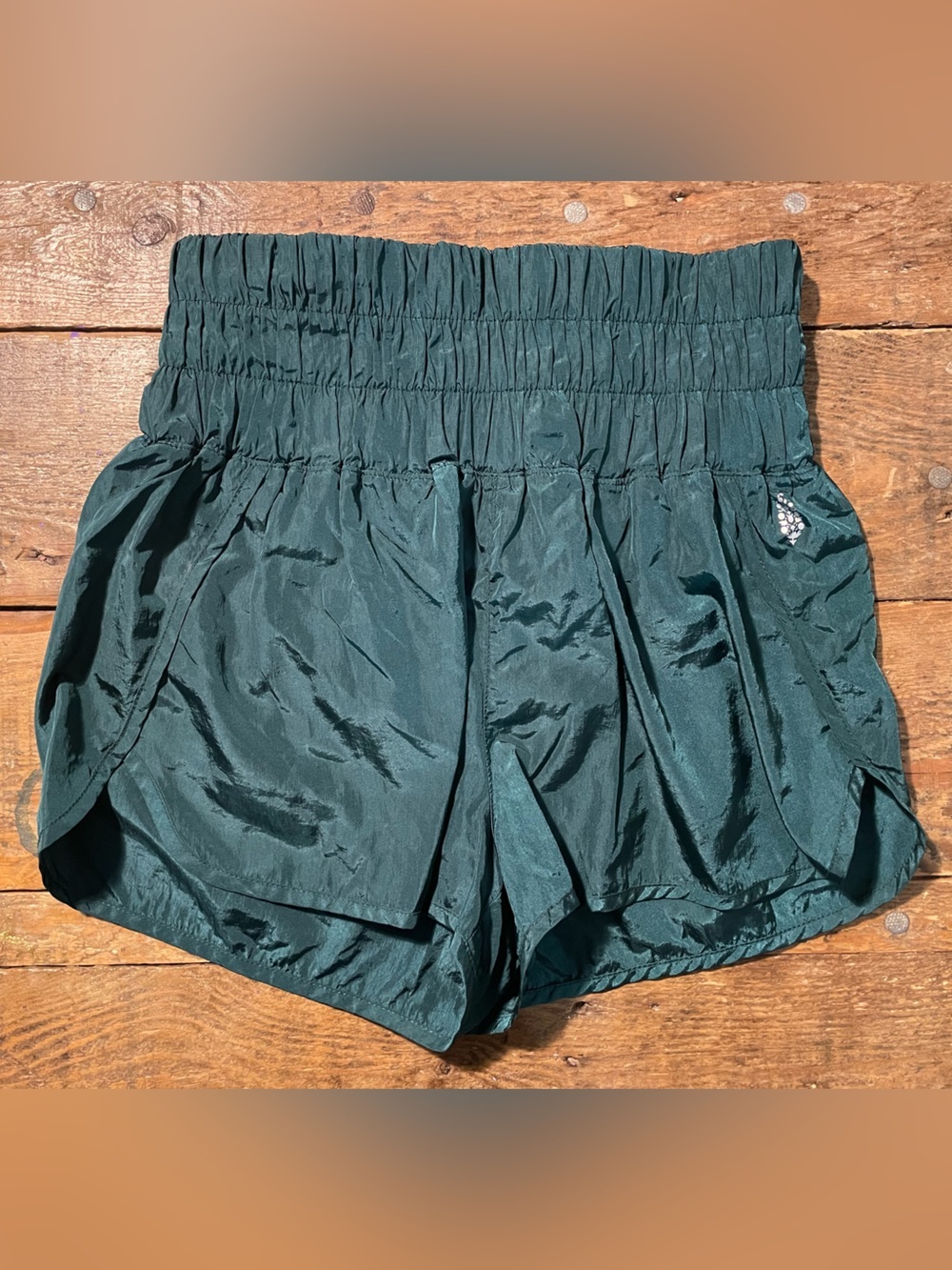 Free People Forest Green Athletic Shorts